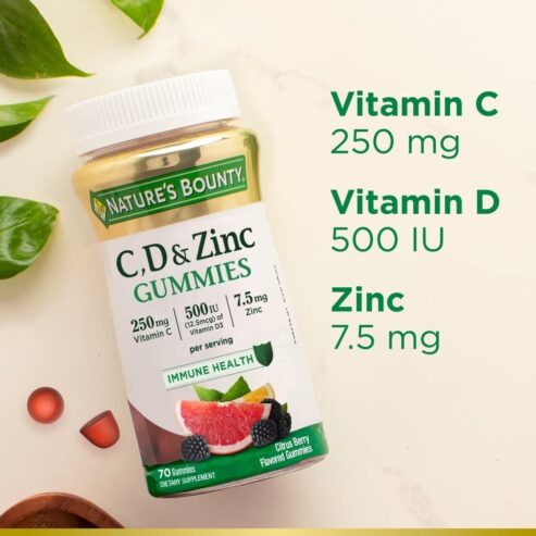 Nature’s Bounty C, D, & Zinc Gummy vitamins