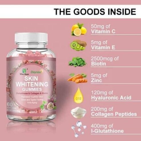 Skin whitening gummies Supplement