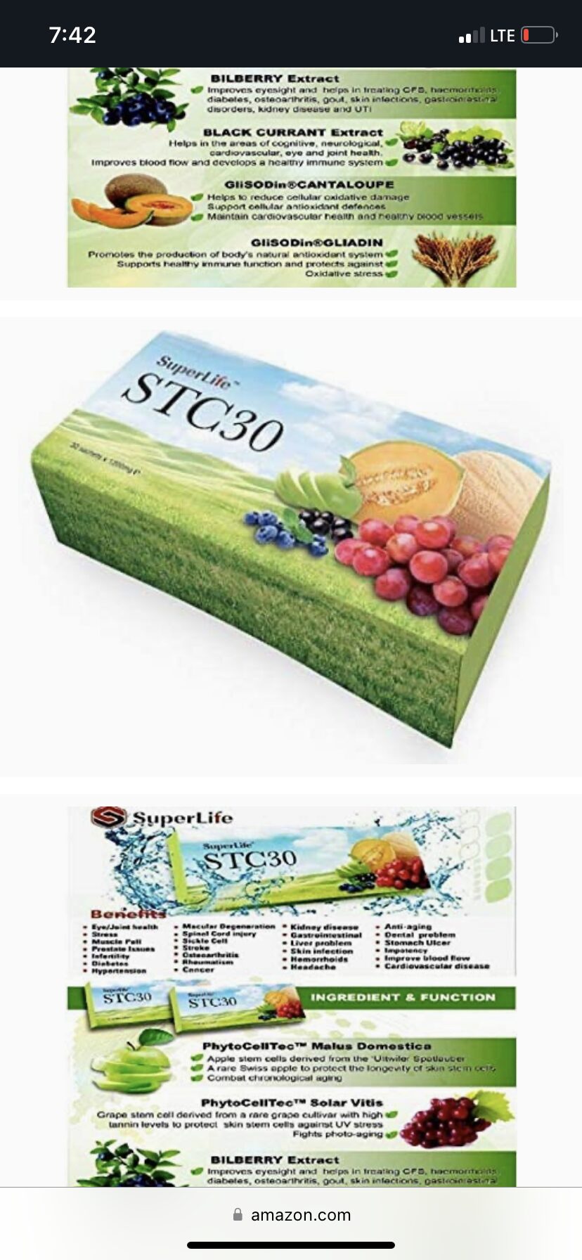 Immune Booster STC30 superlife 1 Pack 15 satchets
