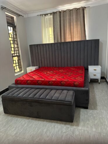 Elegant Wooden Bed – Crafted with Turkish and Italian Materials