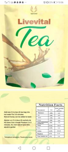 Upward Livevital tea by Upward Biotechnology International