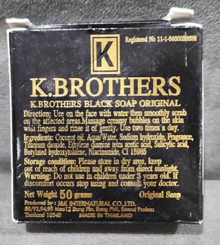 K.Brothers Black soap original