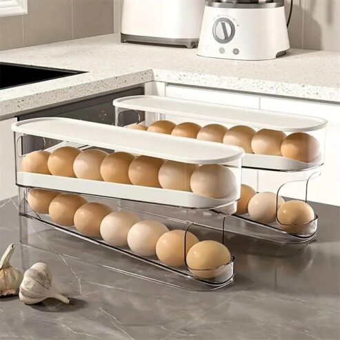 Keep Your Eggs Fresh and Organized with Automatic Rolling