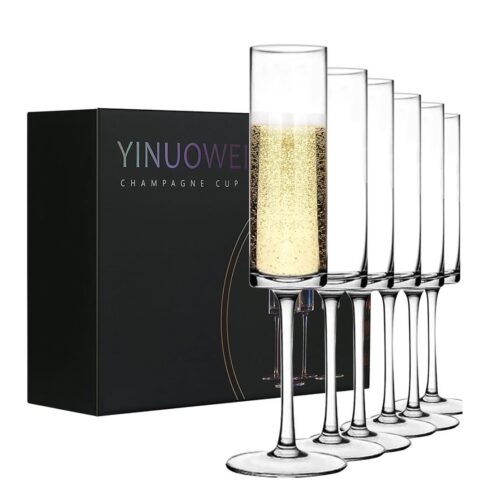 6 PCs Champagne Flute Glasses