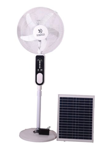 Wow-win Dumsor Rechargeable Solar Fan 16 inch