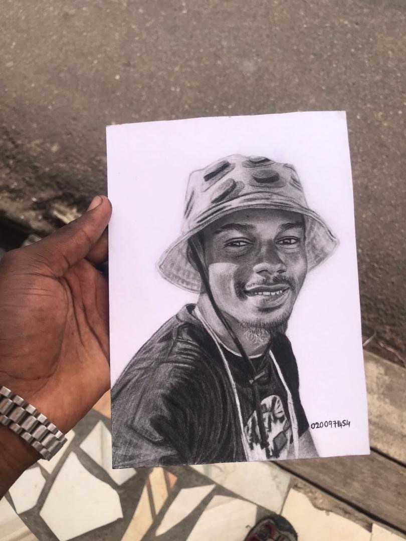 Pencil Drawing canvas painting