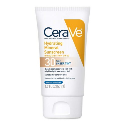CeraVe Hydrating Mineral Sunscreen SPF 30 Face Sheer Tint