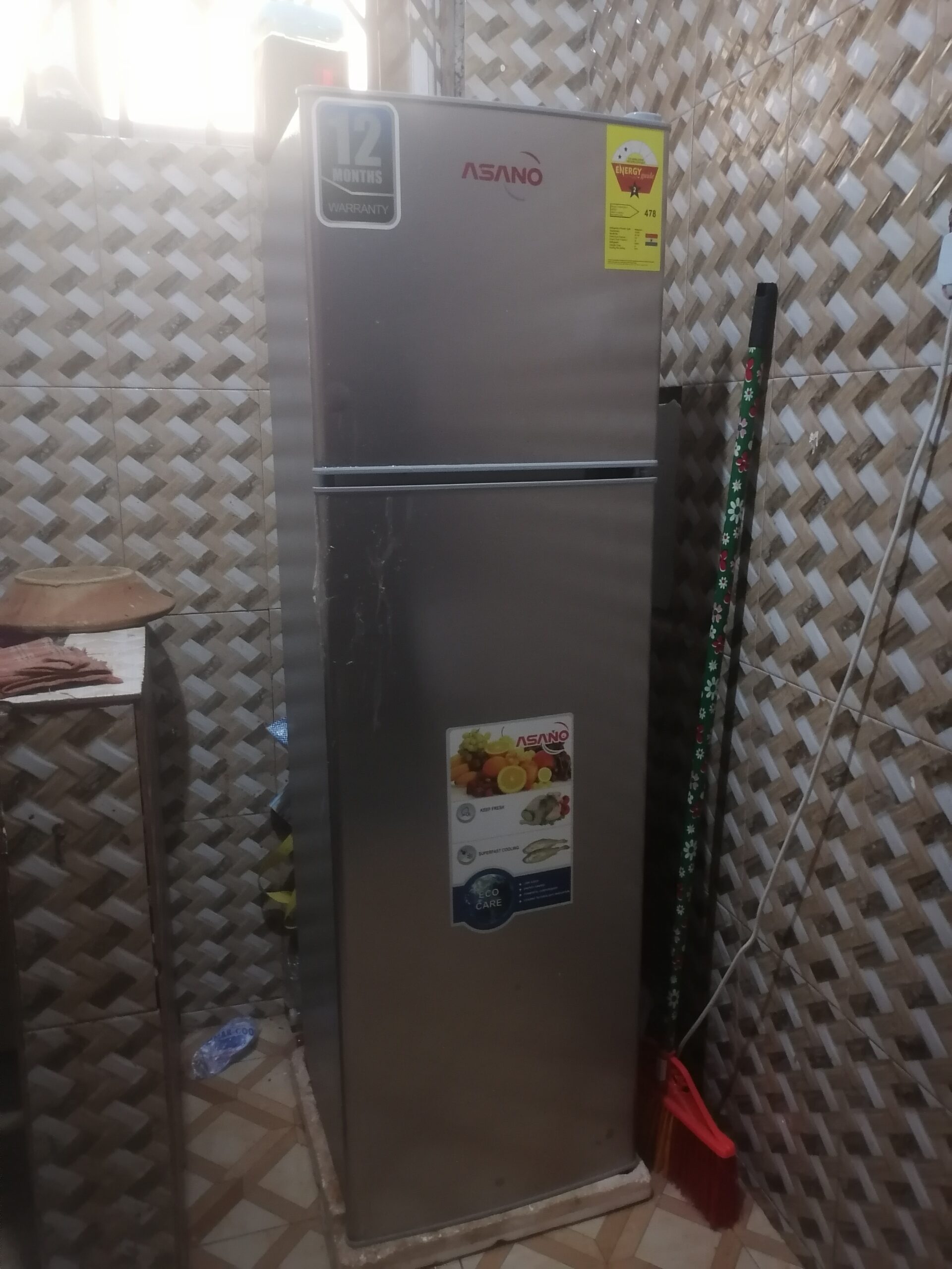Asano Double door fridge 165ltrs Used