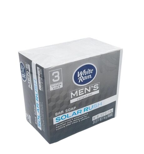 White Rain Men’s Collection Solar Rush Bar Soap Triple Pack