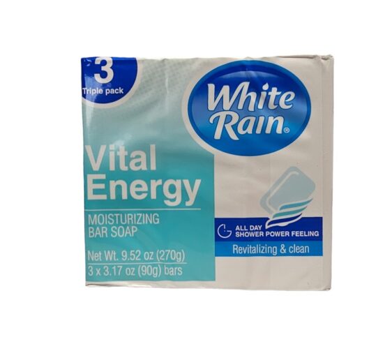 White Rain Men’s Collection Vital Energy Bar Soap, Triple Pack
