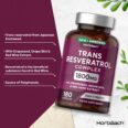 Trans Resveratrol Complex with Grapeseed 1800mg 180 Capsules