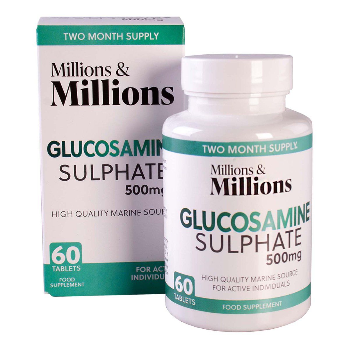 Millions & Millions Glucosamine Sulphate 500mg Supplement