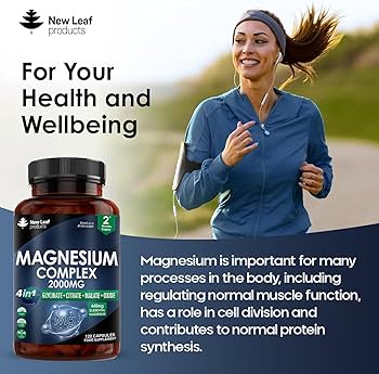 Magnesium 4-in-1 Complex 2000mg Glycinate Citrate Malate Oxide