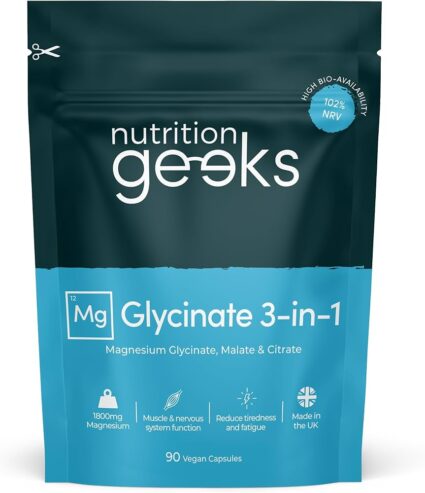 Magnesium Glycinate 3-in-1 Complex – 1800mg