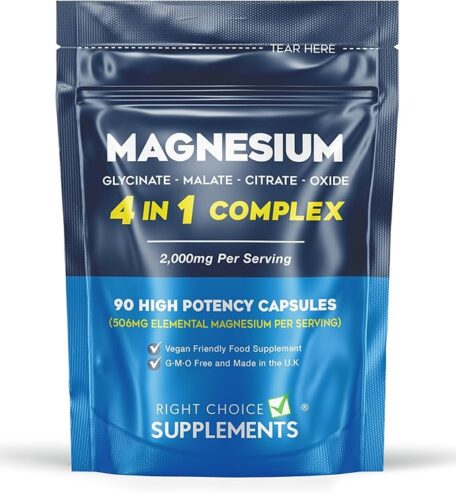 Magnesium Glycinate 4 in 1 Complex 2000mg Bisglycinate