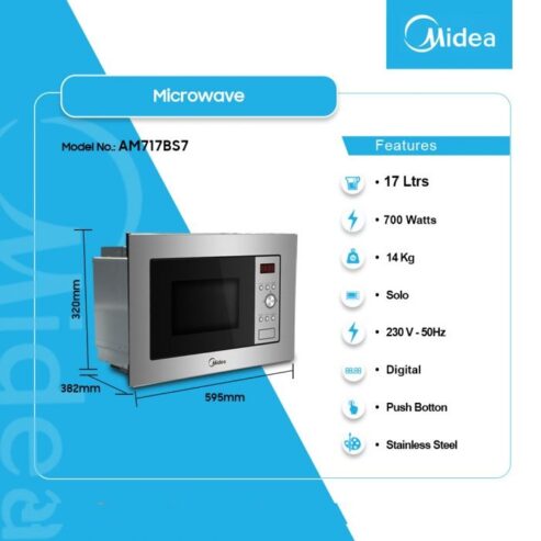 Midea 17ltr Solo Microwave Am717bs7