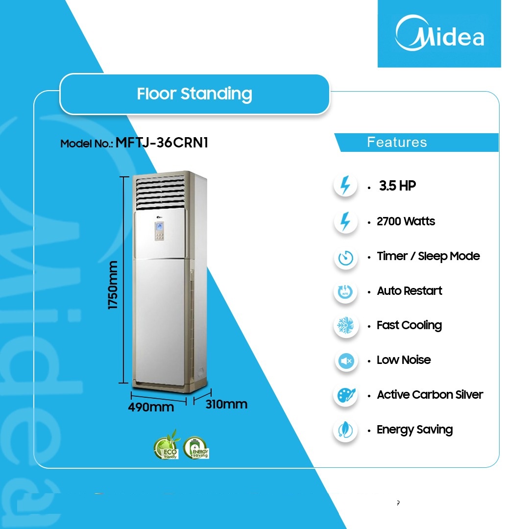 Midea 3.5hp Floor Standing Air Conditioner Mftj 36crn1