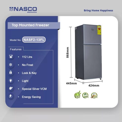 Nasco 112ltr Table Top Refrigerator Nasf2 13fl