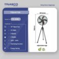 Nasco 16″ Wooden Tripod Fan Fd 40mc