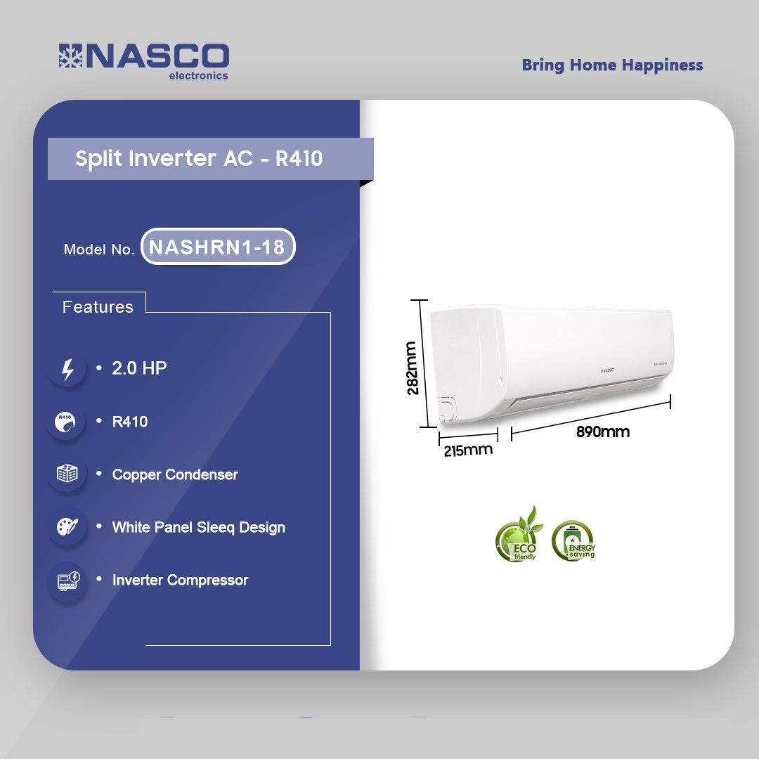 Nasco 2.0hp Split Inverter Air Conditioner Nashrn1 18