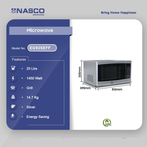 Nasco 25ltr Microwave With Grill Eg925eff