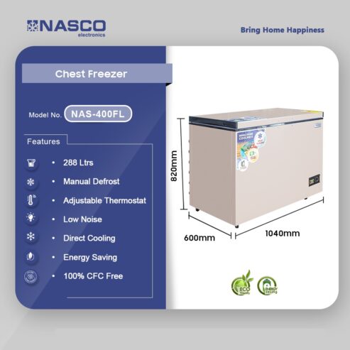 Nasco 288 Ltrs Chest Freezer Nas 400fl in Ghana