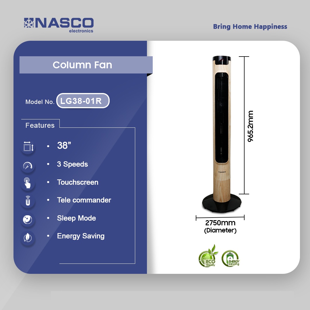 Nasco 32″ Colonne Fan Lg38 01r