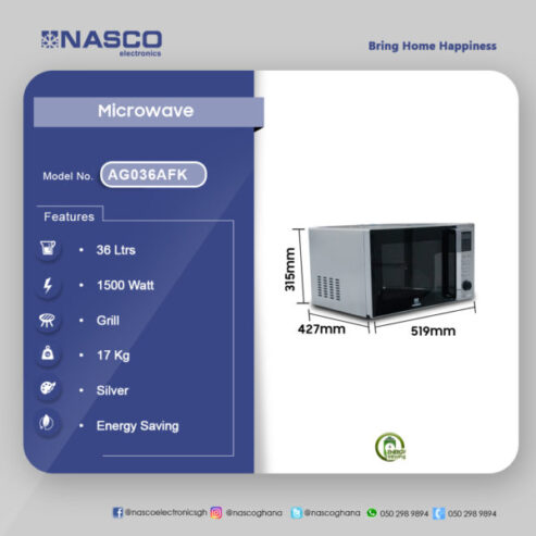 Nasco 36ltr Grill Microwave Ag036afk
