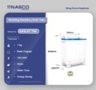 Nasco Twin Top Washing Machine 7kg NAS-07-TW