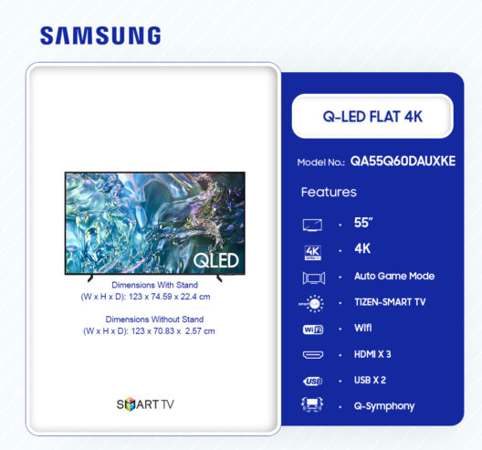 Samsung-55″-Inch-Q-Led-Flat-4k-Tv-Qa55q60dauxke