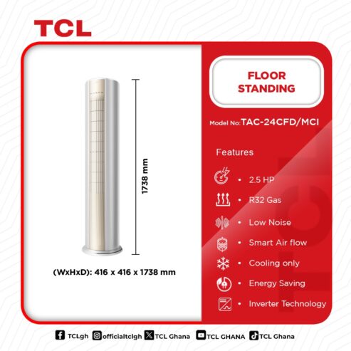 Tcl Round Floor Standing Ac R32 2.5ph Tac24cfd/Mci
