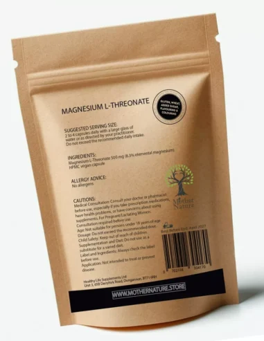 Magnesium L-Threonate 120 Capsules 500mg