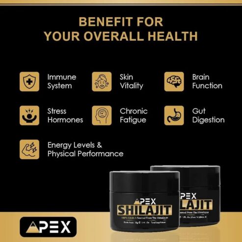 Apex Shilajit Resin with Spoon Gold Grade 100% Pure