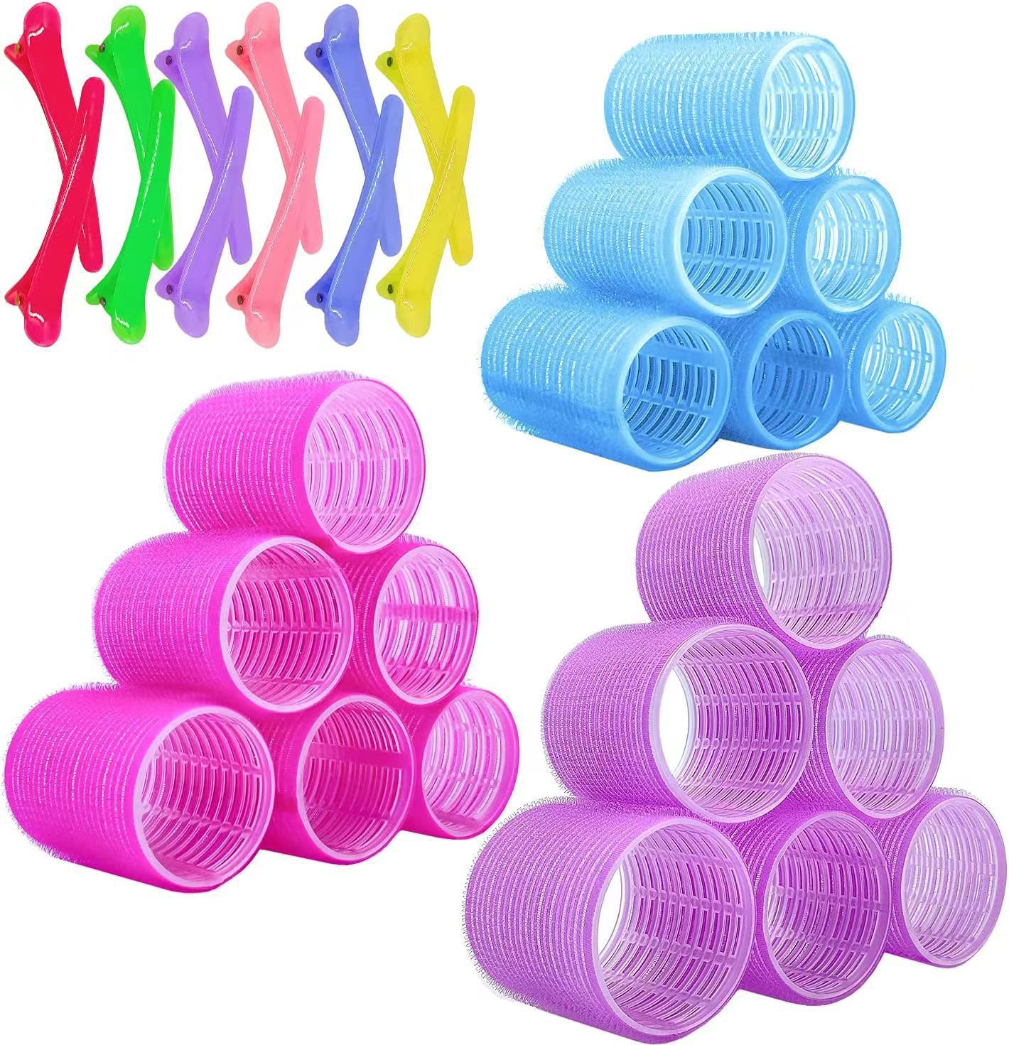 18pcs Set Hair Rollers Plus 12 Hairpins