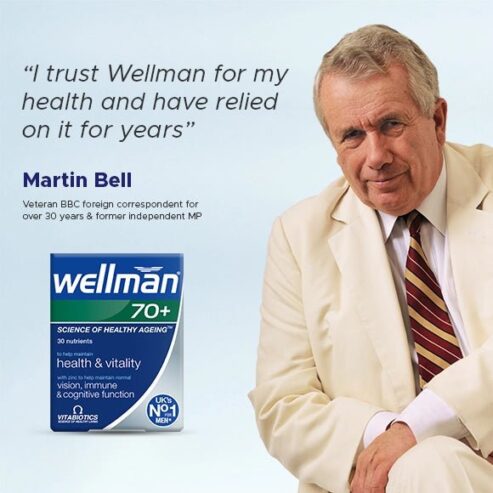 Wellman 70+ Multivitamin Tablet Supplement