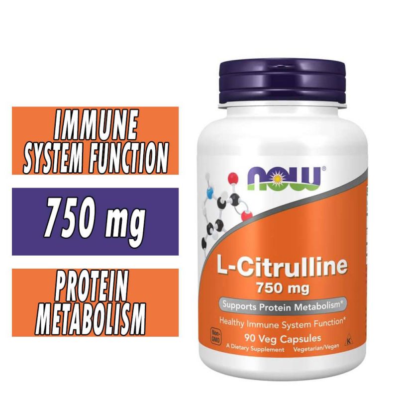 Now L-Citrulline 750 mg Veg Capsules
