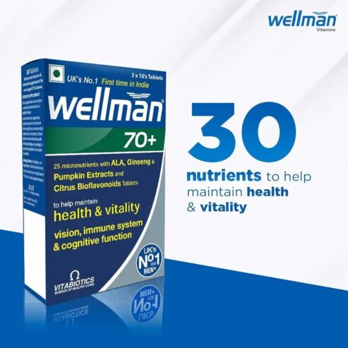 Wellman 70 Plus Strip of 10 Tablets supplement