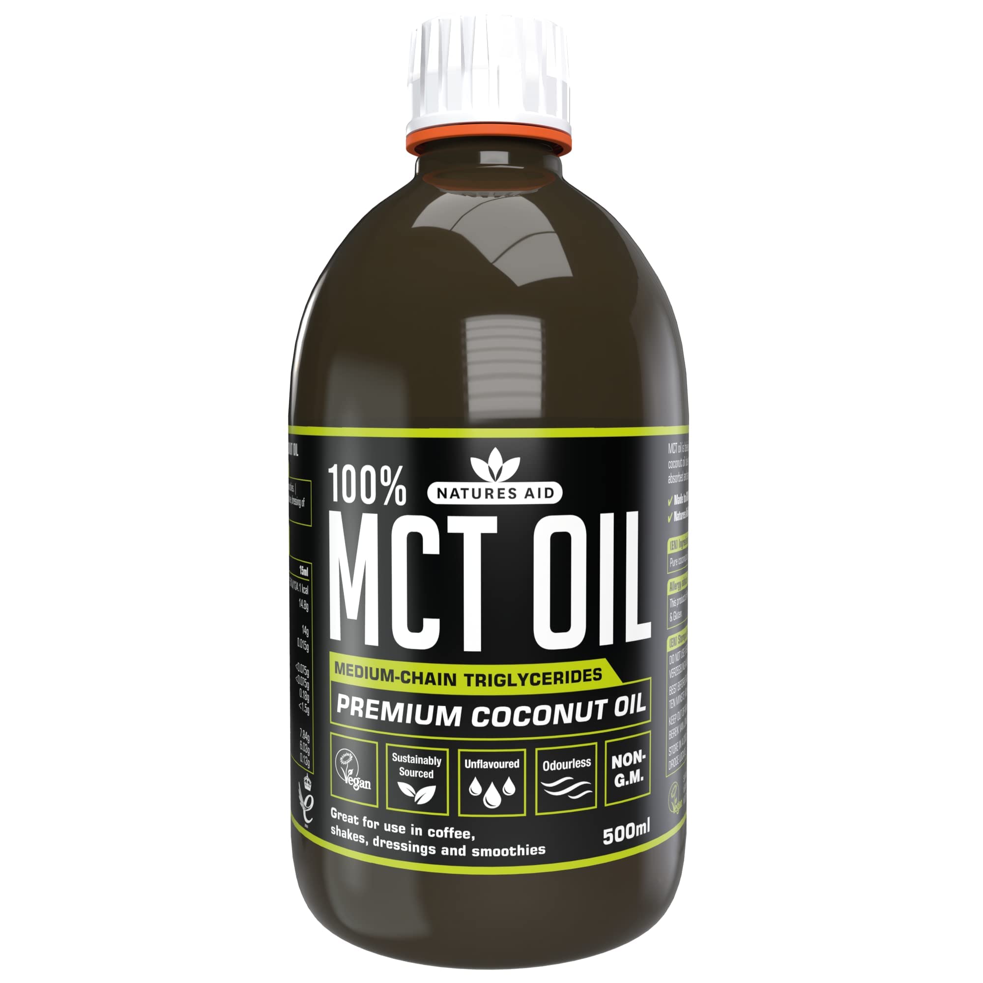 100 % MCT Oil Premium Organic Coconut Oil