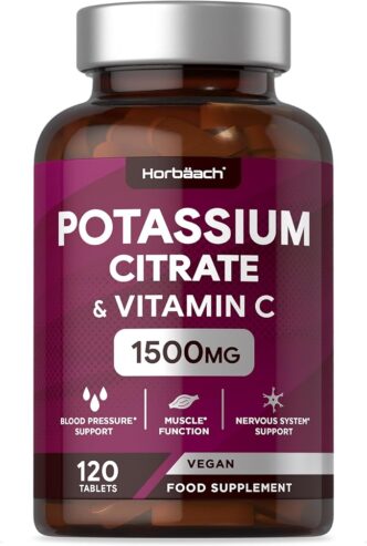 Potassium Supplement 1500mg with Vitamin C