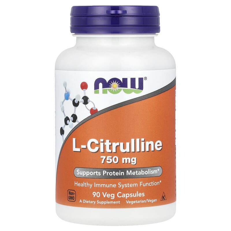 Now L-Citrulline 750 mg Veg Capsules