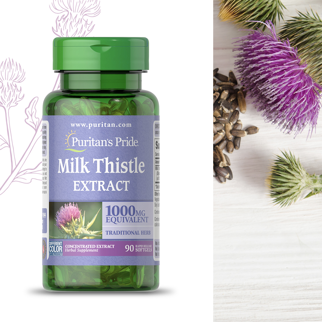 Puritan Pride Milk Thistle Extract 1000mg Supplement