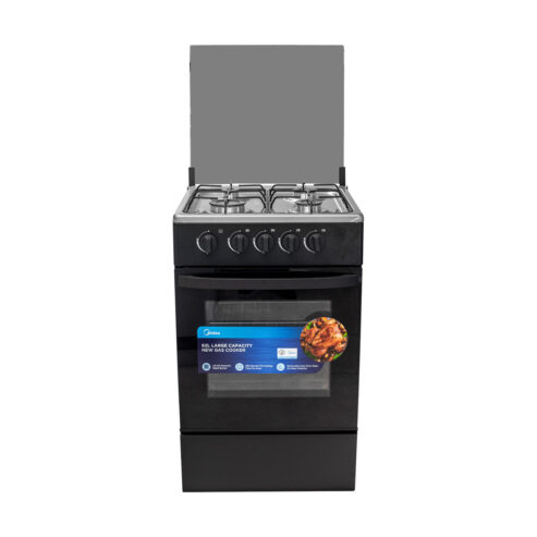 Midea 4 Burner Gas Cooker Black Mirror Sp5055t082 B