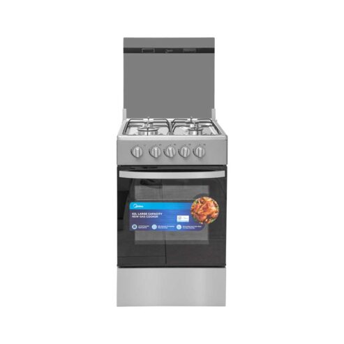 Midea 4 Burner Gas Cooker Silver Mirror Sp5055t082 S