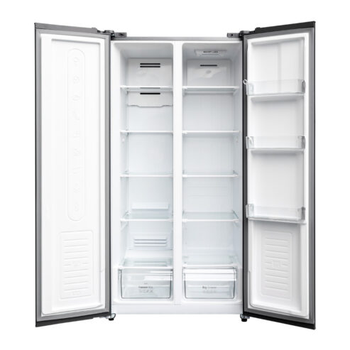 Nasco 400ltr Side By Side Refrigerator Metalic Silver Nasf2 66.1ff