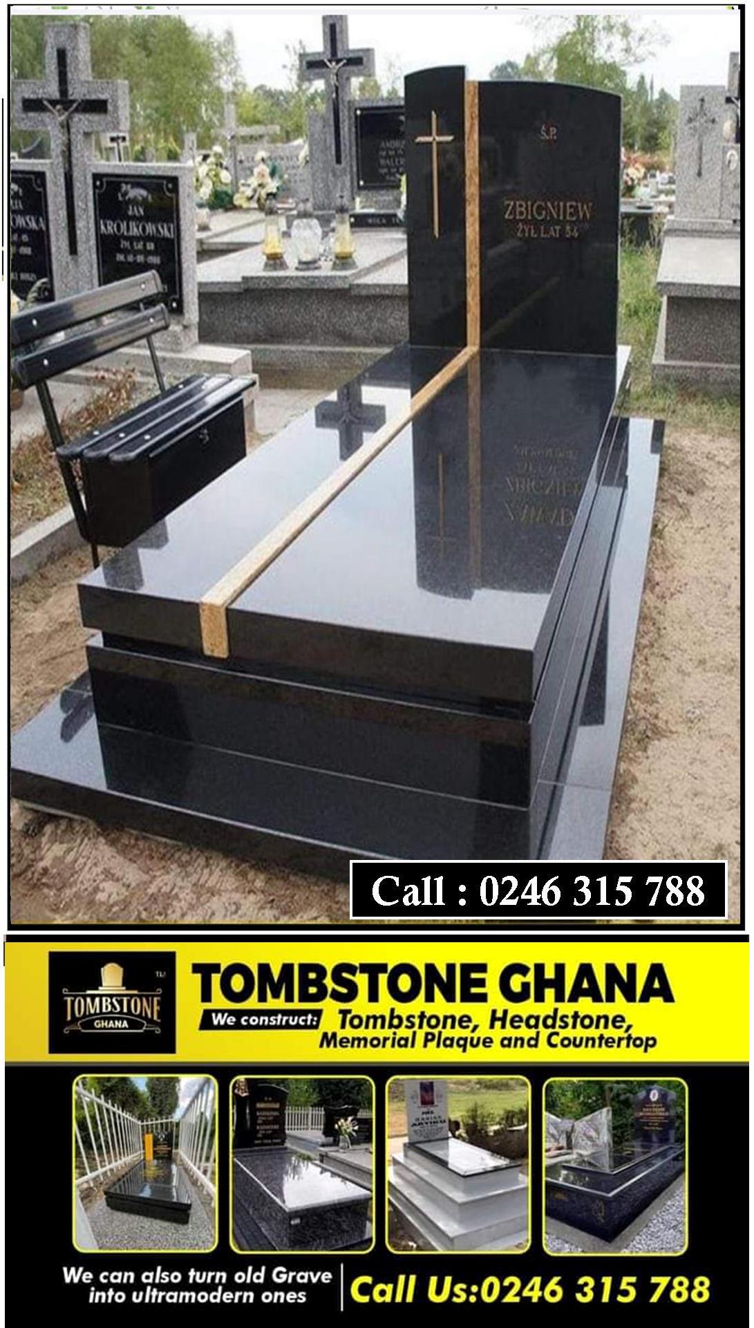 Customized Granite Tombstone in Ghana