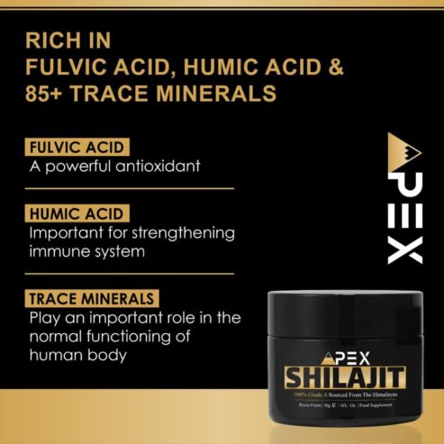 Apex Shilajit Resin with Spoon Gold Grade 100% Pure