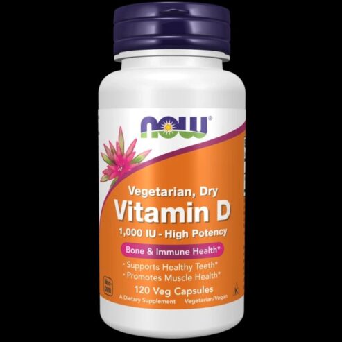 NOW Foods Vitamin D 120 Veg Capsules
