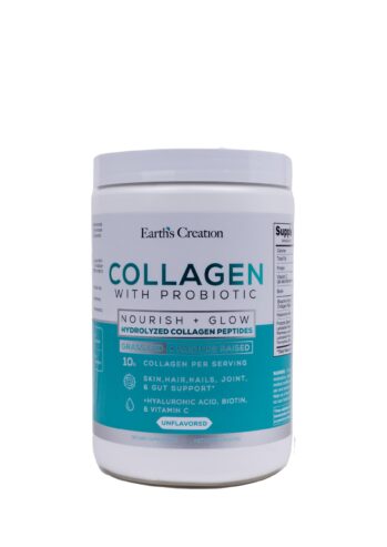 Earths Creation Hydrolyzed Collagen Peptides + Probiotics Unflavoured