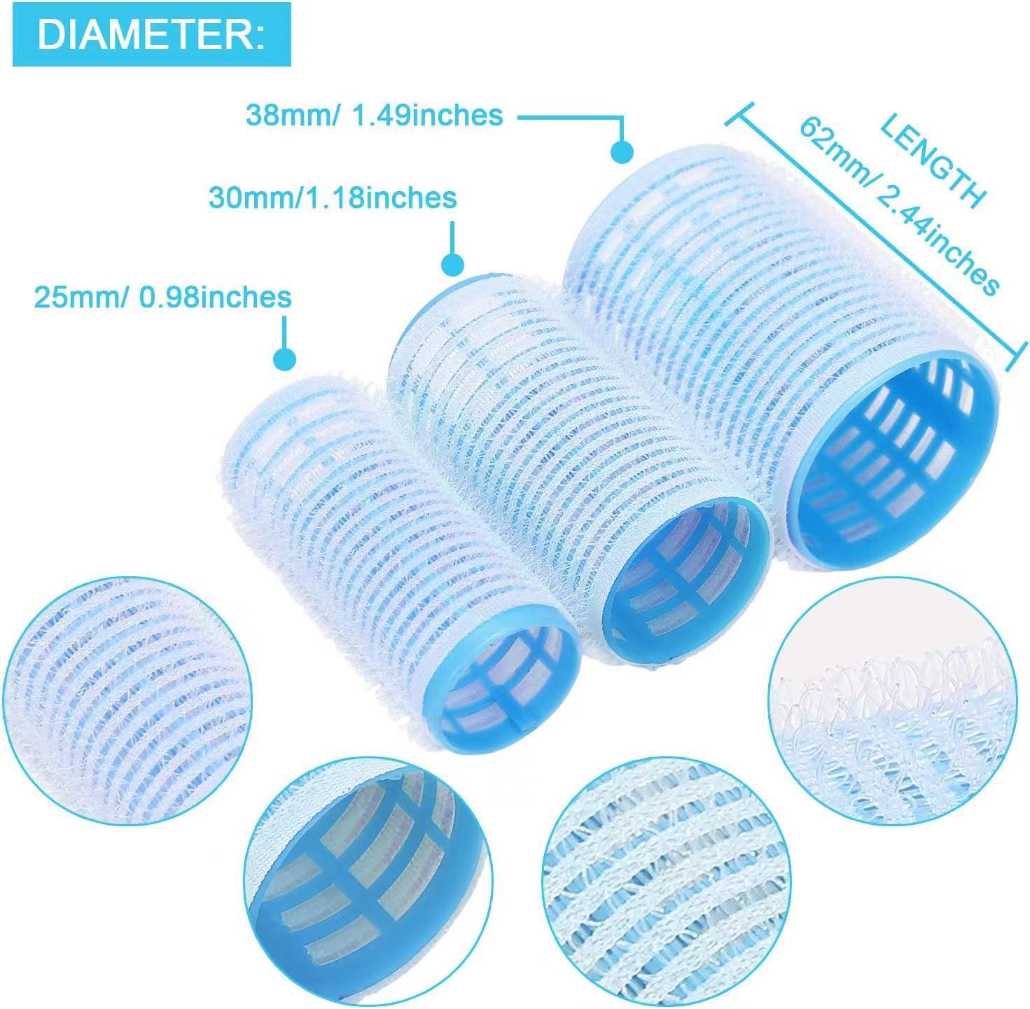 36pcs Set Hair Rollers Hairpins Folding Comb Brush