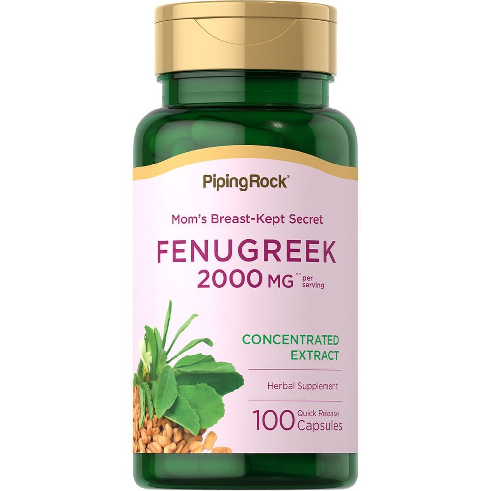 Fenugreek 2000 mg per serving 100 Quick Release Capsules